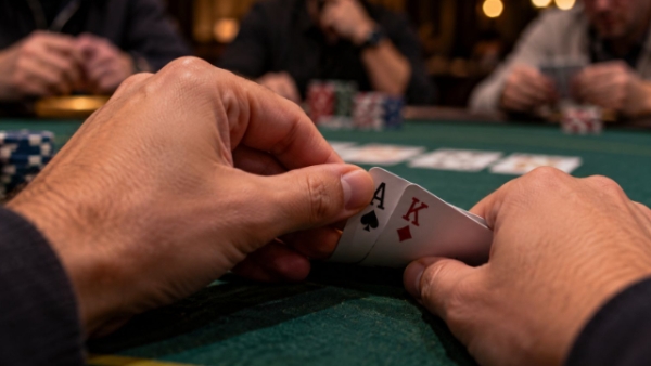Why do poker players look at their cards twice?